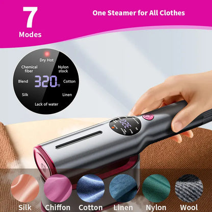 2-in-1 Smart Travel Steamer & Iron 💨 90° Swivel Handle | Fast Heating-III