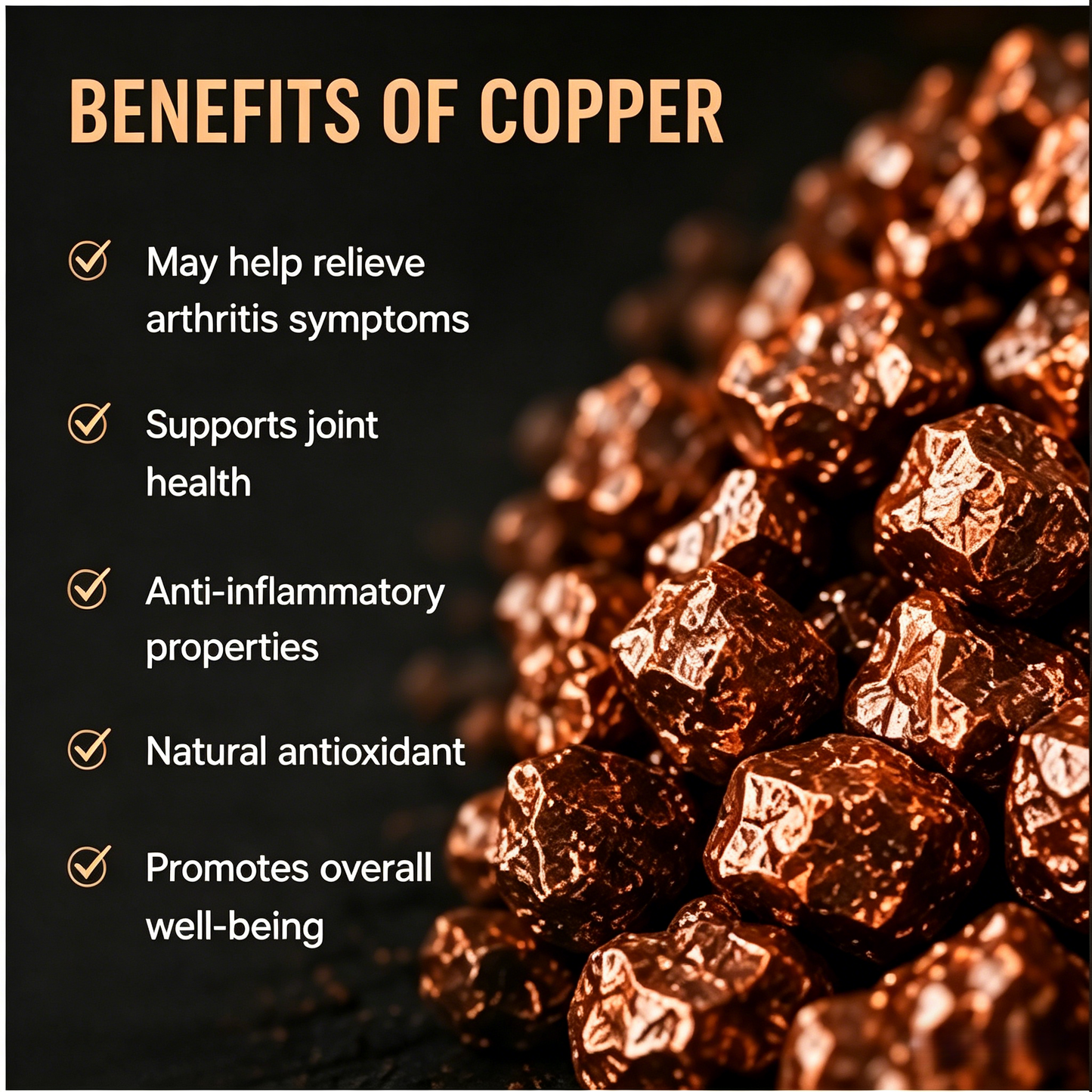 ✨ Pure Red Copper Magnetic Bracelet | Stylish Wellness Jewelry-WBJ