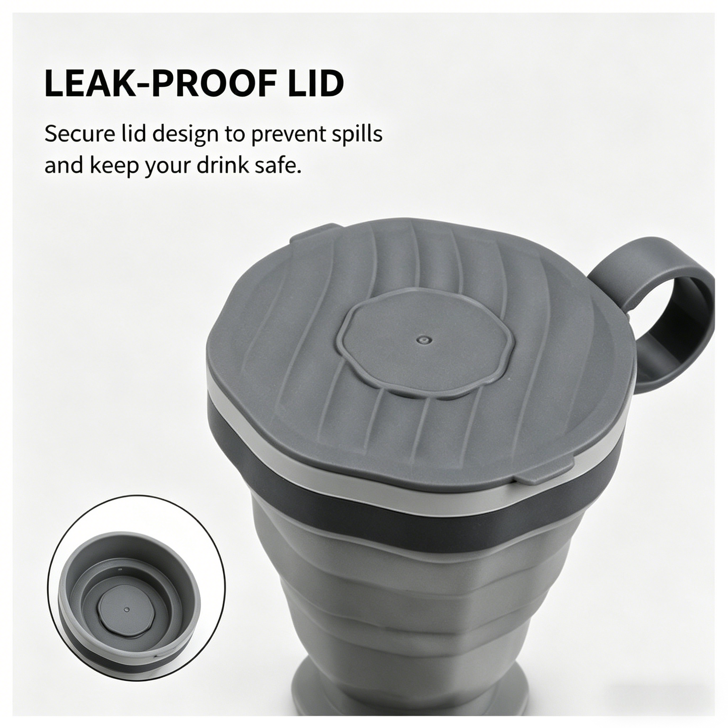 ✨ Collapsible Travel Mug | BPA-Free Silicone, Leak-Proof Lid, Perfect for On-the-Go-WBJ