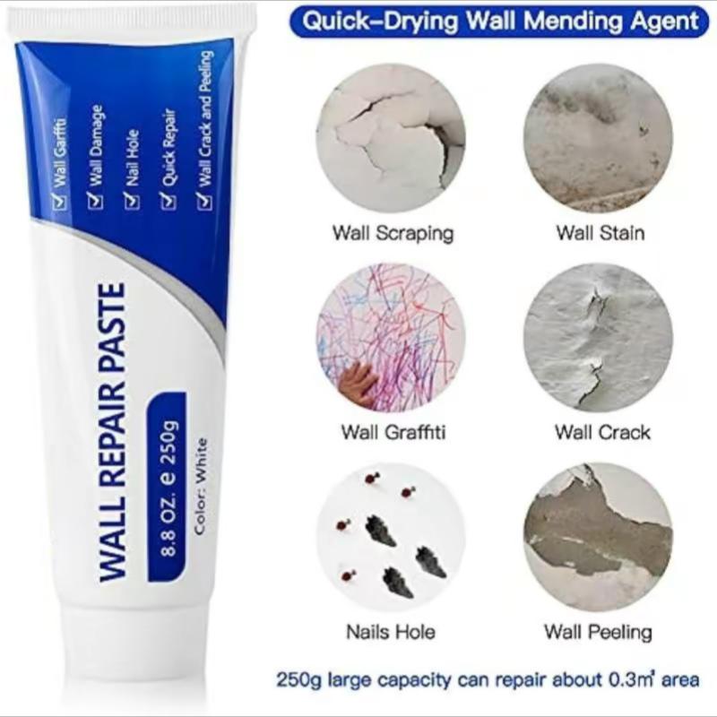 Drywall Patch Repair Kit 250g Wall Mending Agent Multi-functional Quick-drying Paste Adhesive Heavy Duty Concrete Sealant Waterproof Self-adhesive-JY