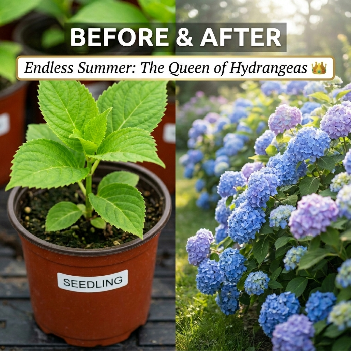 Don't buy flowers, grow a LEGACY! 🌸 Endless Summer Hydrangea: Blooms from Spring to Fall. 1s into a Fairy Tale Garden! 🌱✨