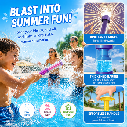 【Summervibes】Fireworks Water Gun, Bulk Squirt Water Blaster Guns, Firework Spray Water Soaker Toy Toys for Pool Party Outdoor Summer Water Games-JY