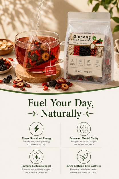 ☕Deep Sleep & Glow Tea  | 100% Organic Ginseng Blend 🌱-III