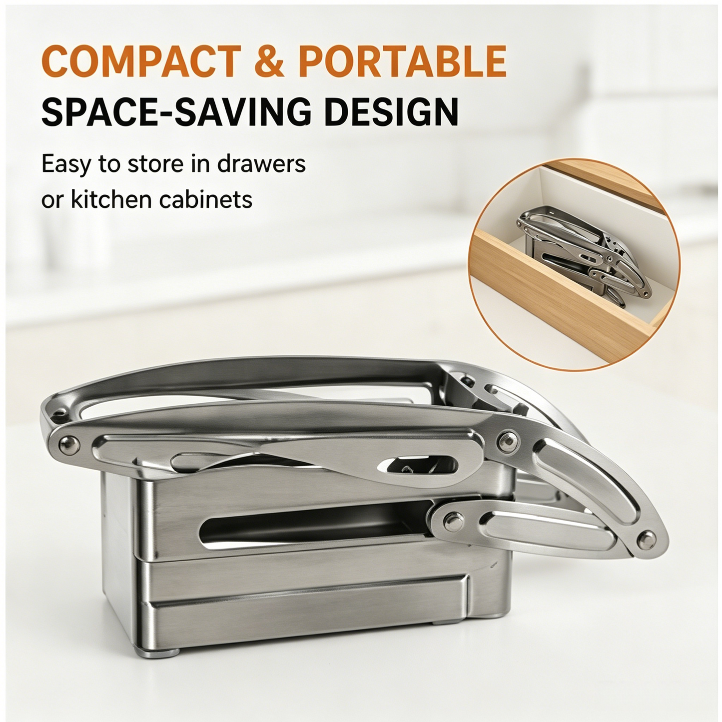 🥕 Multi-Purpose Vegetable Chopper | 2 Blades for Fries, Carrots & More-WBJ