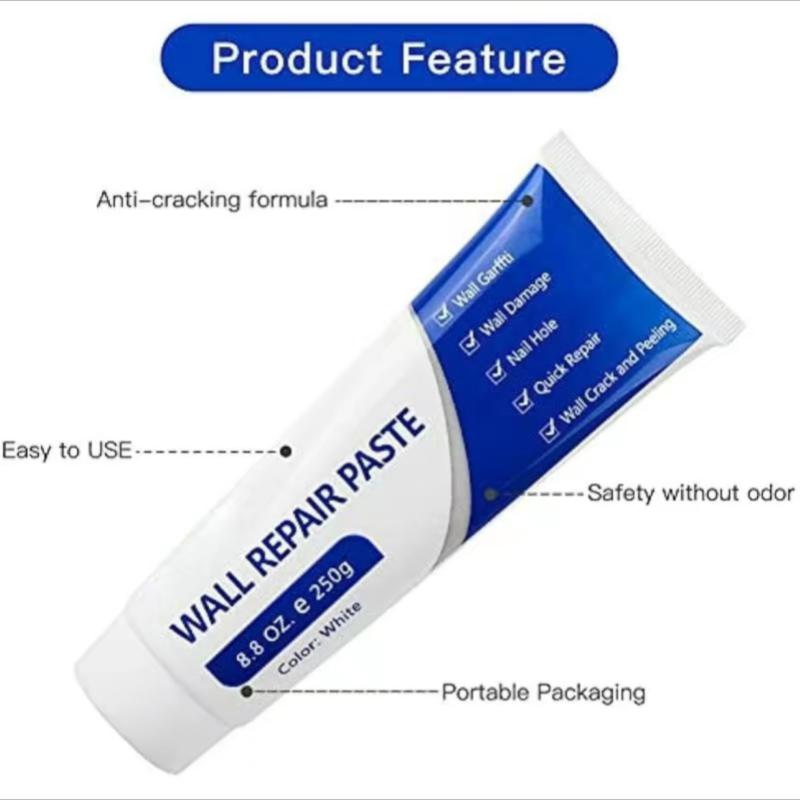 Drywall Patch Repair Kit 250g Wall Mending Agent Multi-functional Quick-drying Paste Adhesive Heavy Duty Concrete Sealant Waterproof Self-adhesive-JY