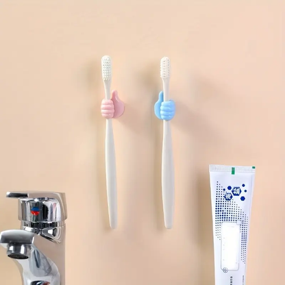 👍10 Pcs Silicone Self-Adhesive Thumb Hooks, No Drilling Multi-Purpose Wall Hanging Hooks-XLB
