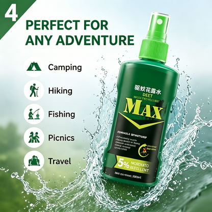 🚫🦟 MAX Insect Repellent Spray | 5% DEET 8H Long-Lasting Protection for Outdoor Camping Hiking-LT