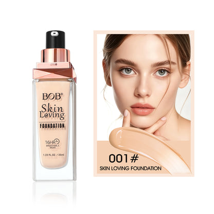 BOB Long-Wearing Foundation, Transfer-Proof, Long Lasting, High Coverage-TRL