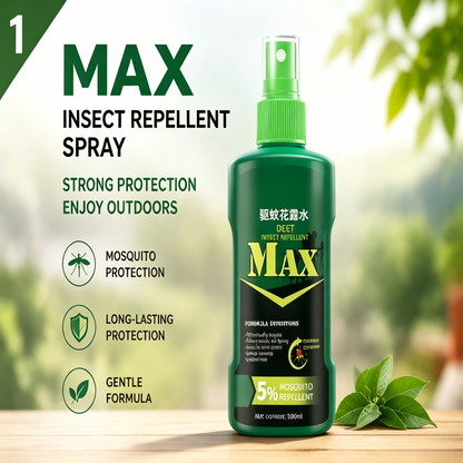 🚫🦟 MAX Insect Repellent Spray | 5% DEET 8H Long-Lasting Protection for Outdoor Camping Hiking-LT