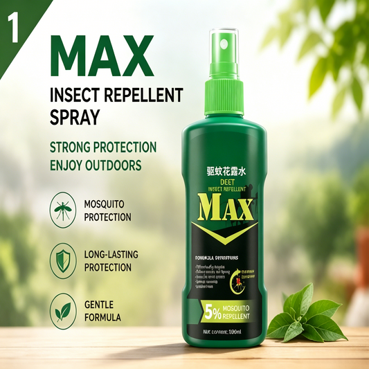 🚫🦟 MAX Insect Repellent Spray | 5% DEET 8H Long-Lasting Protection for Outdoor Camping Hiking-LT