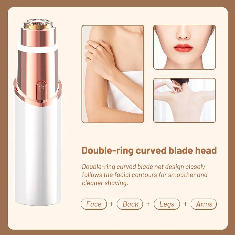 👑 [No.1 US Seller] 2-in-1 Eyebrow Trimmer & Hair Eraser | Painless & USB-C Rechargeable-III