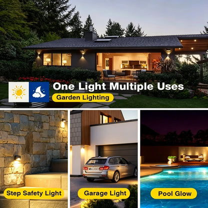 ✨3 Head Solar Motion Sensor Outdoor Light, 216 LED Security Floodlight with Remote Control, IP65 Waterproof Adjustable Wall Lamp Solar Powered for Garden Garage Yard Porch Driveway-JY