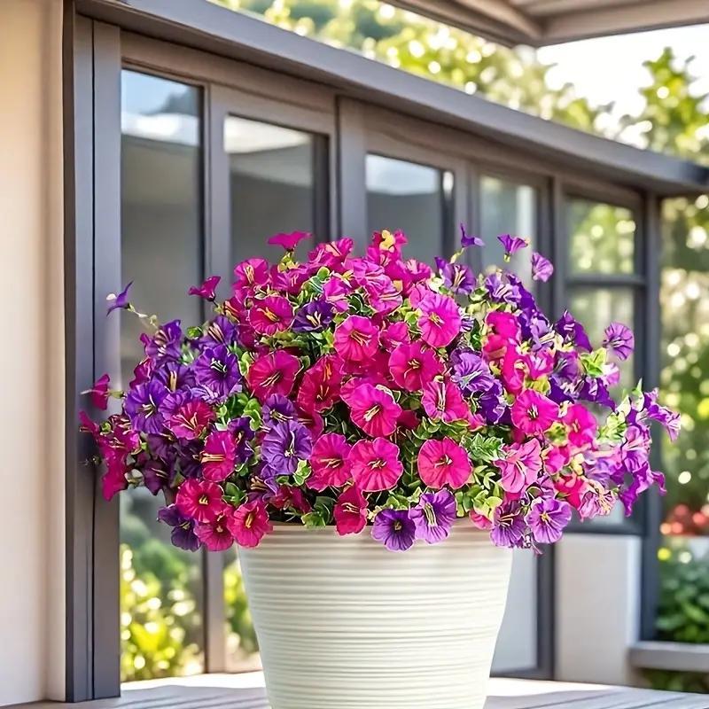 Artificial Flower (16pcs/set), Faux Flower, Decorative Flower for Home Garden, Porch, Window Box, Yard and Seasonal Celebrations, Spring/Summer Decoration, Fruit, Artificial Flower Plant #GLOBAL PICKS-JY