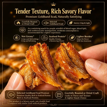 🐟 Nourish your body with high-quality deep-sea fish protein and the crisp texture of goldstripe trevally — a ready-to-eat snack tailored for those mindful of vascular health-CJP