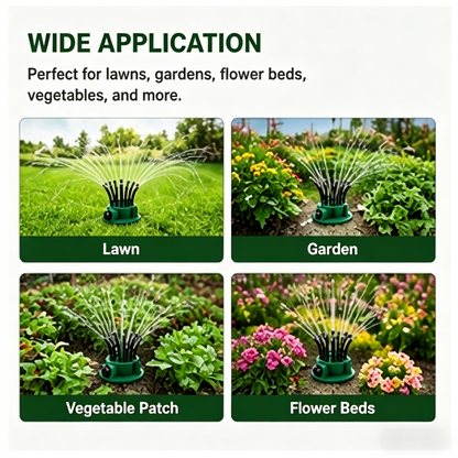 🌱 12-Head 360° Adjustable Garden Sprinkler | Water Every Corner of Your Yard-WBJ