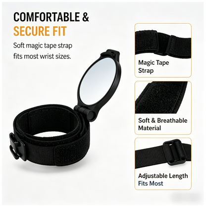 🚴‍♂️ Wrist Bike Rearview Mirror | Ride Safe, See Behind You Effortlessly-WBJ