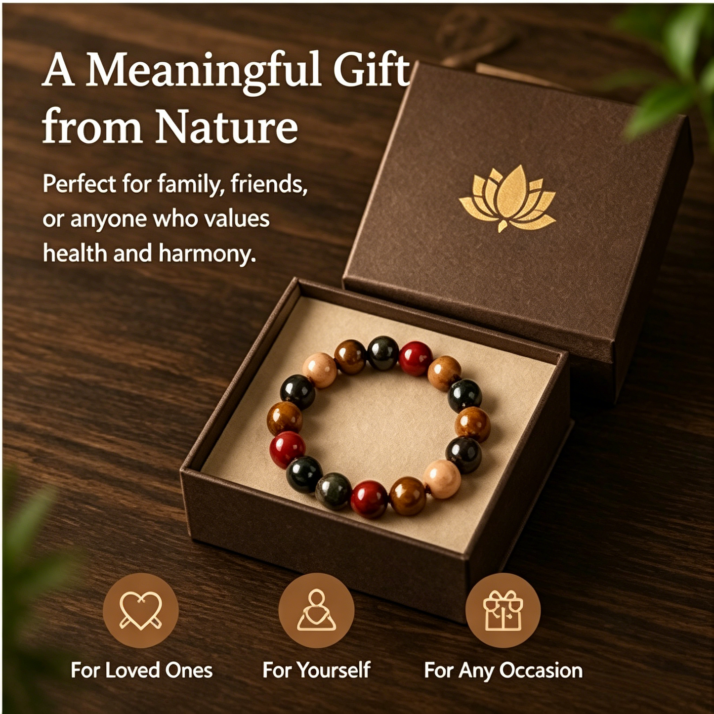 ✨ Five Elements Herbal Incense Bead Bracelet | Traditional Chinese Wellness Jewelry-WBJ
