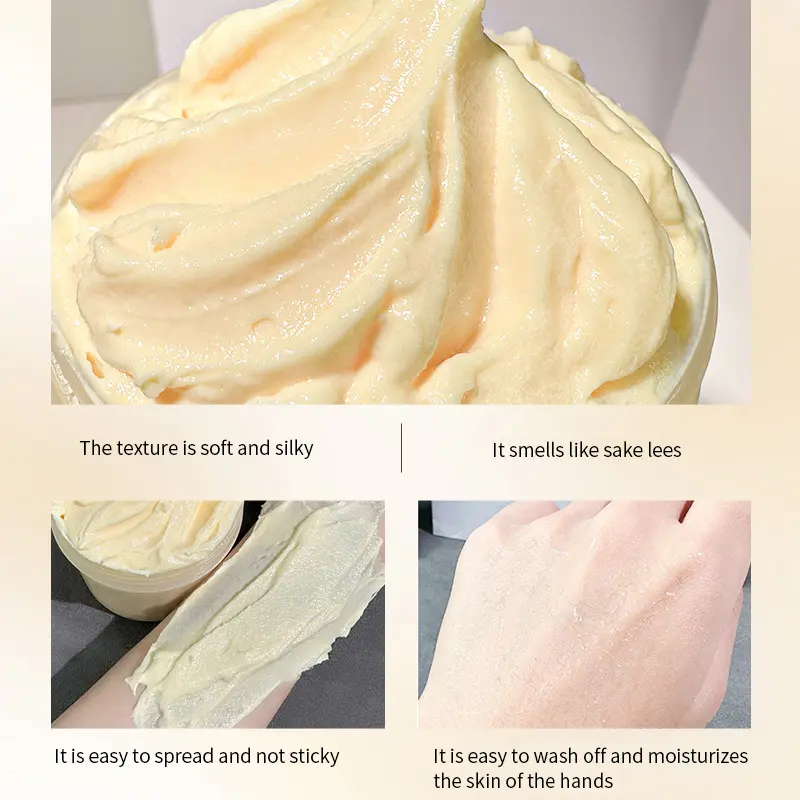 ✨ Sake Lees Hand Mask - Silky Smooth Formula for Hand Skin Care & Moisturization - 280g Net Weight-XLB.