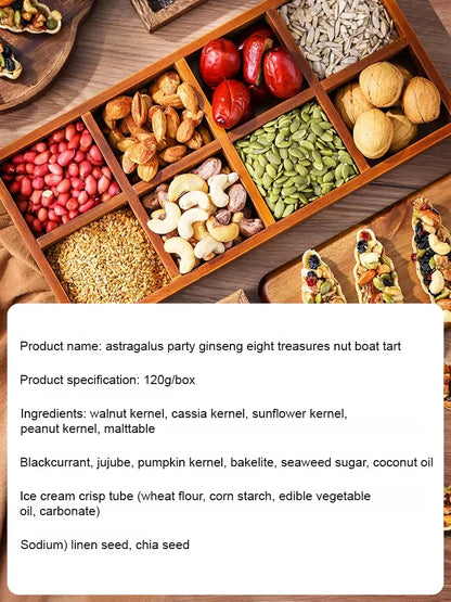 Astragalus, Codonopsis, Babao, Nuts and Boat Tart-JY