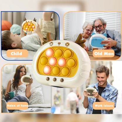 🎮Fast Push Pop Game Toy for Kids – Electronic Puzzle with Lights & Music, Memory Challenge, Multiplayer Mode, Stress Relief Toy for Children-XLB