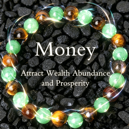 Money Bracelet – Green Aventurine & Tiger Eye-JY