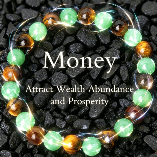 Money Bracelet – Green Aventurine & Tiger Eye-JY