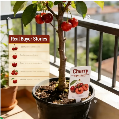🍒✨The Ultimate Backyard Cherry Variety: Imparts Classic American Curb Appeal | High-Yield Orchard Grade Selection 🍒✨-JY
