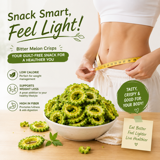Premium Bitter Melon Chips  A Naturally Crispy Snack for Smarter Everyday Choices-OKL