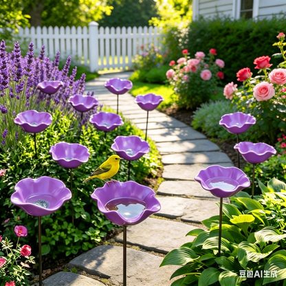 🌸 Everlasting Garden Blooms - Handmade Metal Flower Garden Stake🐦-JY