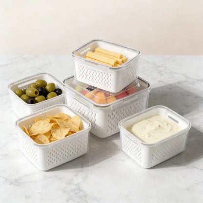 12-Pack Fridge Organizers and Storage  – Fresh Produce & Meat Storage Set -III
