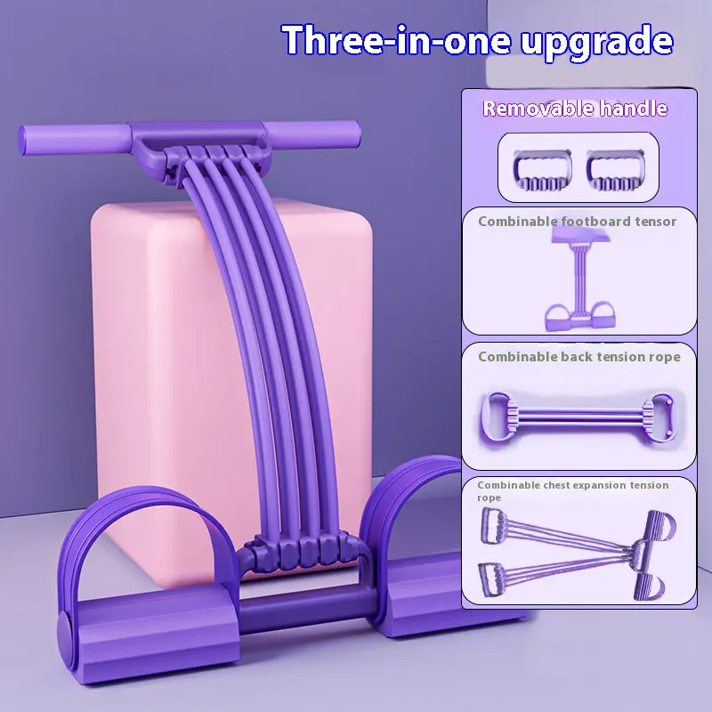 🥇latest pedal resistance device, detachable and adjustable pedal resistance device Multifunction Pedal Resistance Band, Elastic Pull Rope Fitness, Full-Body Workout at Home Gym, Exercise Sit-up, Yoga, Abdominal Training-XLB