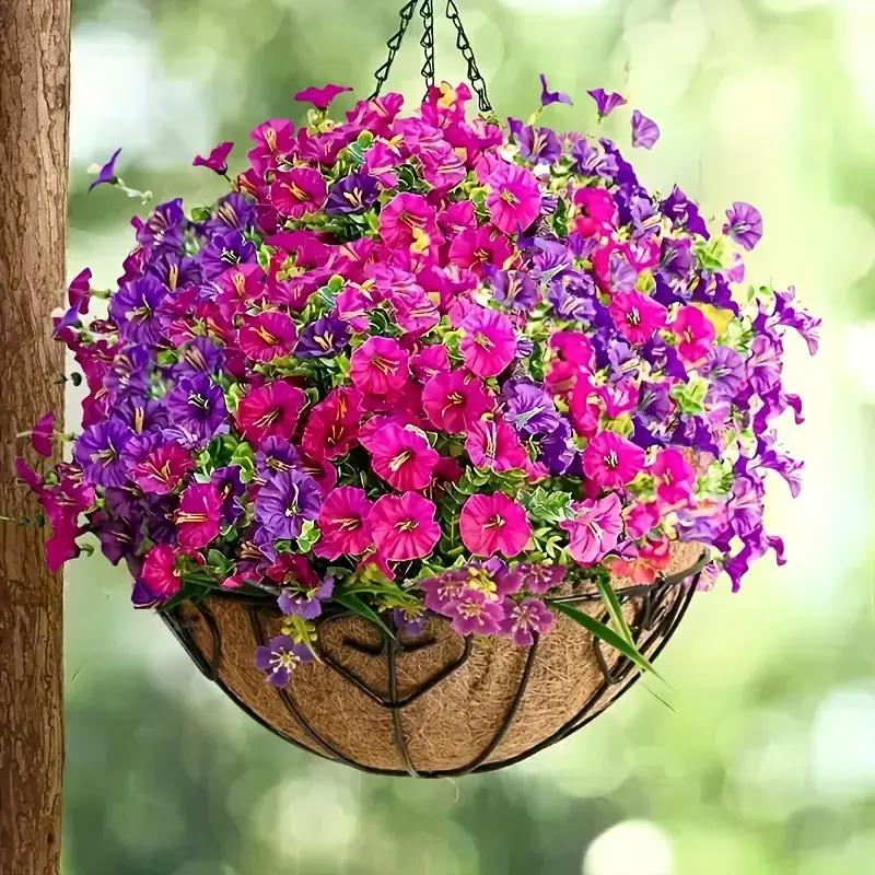 Artificial Flower (16pcs/set), Faux Flower, Decorative Flower for Home Garden, Porch, Window Box, Yard and Seasonal Celebrations, Spring/Summer Decoration, Fruit, Artificial Flower Plant #GLOBAL PICKS-JY