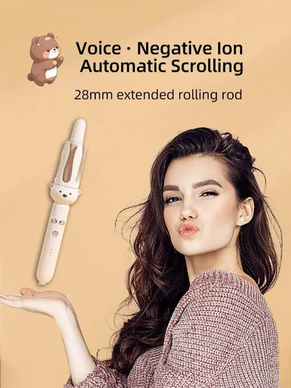 🎀Auto-Rotating Hair Curler: Perfect Bouncy Waves in Minutes! ✨-III
