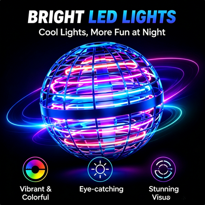 🪐 Magic Flying Orb Ball - 360° Rotating LED Boomerang Toy for Kids-LT