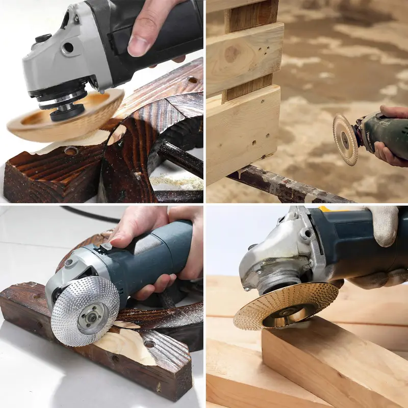 🪵Wood Carving Disc Set for Angle Grinder, Grinding & Shaping Wheel for Wood Cutting, Durable Grinder Attachment Set-JY