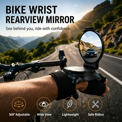 🚴‍♂️ Wrist Bike Rearview Mirror | Ride Safe, See Behind You Effortlessly-WBJ