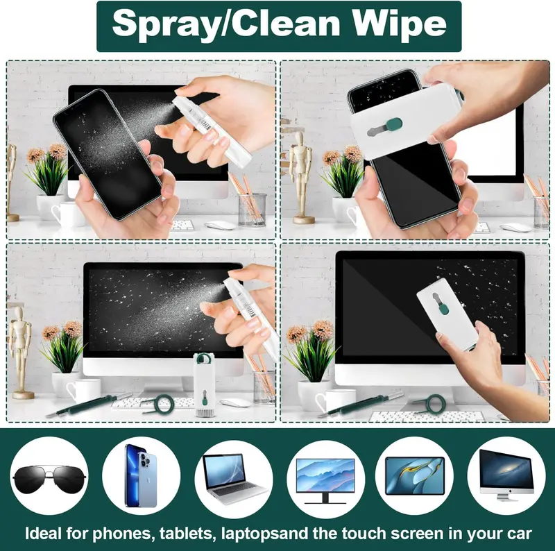 ✨7-in-1 Electronic Cleaning Kit, Keyboard Phone Earphone Cleaning Brush Pen-XLB