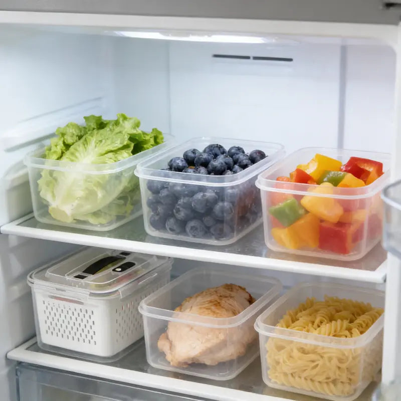 12-Pack Fridge Organizers and Storage  – Fresh Produce & Meat Storage Set -III
