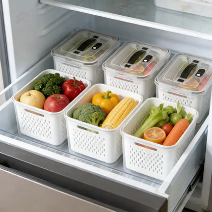 12-Pack Fridge Organizers and Storage  – Fresh Produce & Meat Storage Set -III