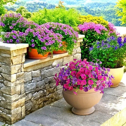 Artificial Flower (16pcs/set), Faux Flower, Decorative Flower for Home Garden, Porch, Window Box, Yard and Seasonal Celebrations, Spring/Summer Decoration, Fruit, Artificial Flower Plant #GLOBAL PICKS-JY