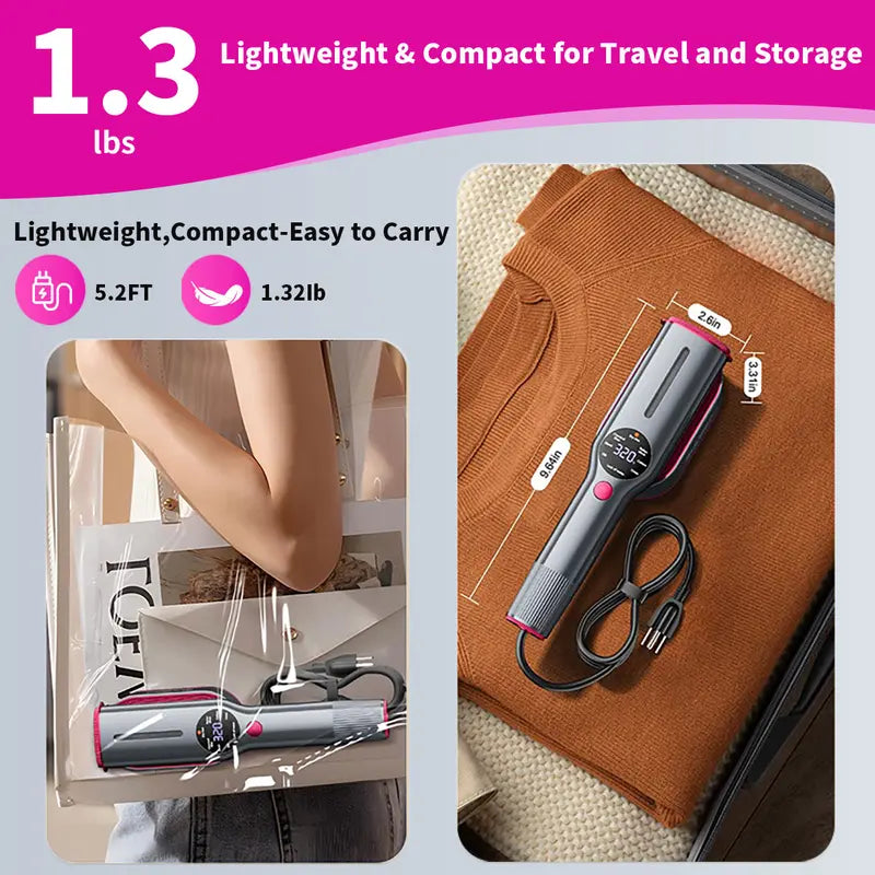 2-in-1 Smart Travel Steamer & Iron 💨 90° Swivel Handle | Fast Heating-III