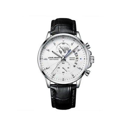 ⌚ Elegant Men's Quartz Watch ✨ Globe Design Business Casual Wristwatch-XLB