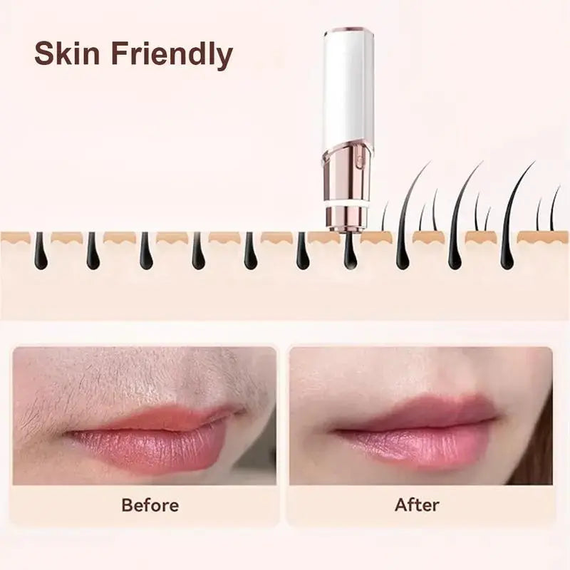 👑 [No.1 US Seller] 2-in-1 Eyebrow Trimmer & Hair Eraser | Painless & USB-C Rechargeable-III