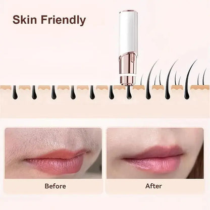 👑 [No.1 US Seller] 2-in-1 Eyebrow Trimmer & Hair Eraser | Painless & USB-C Rechargeable-III