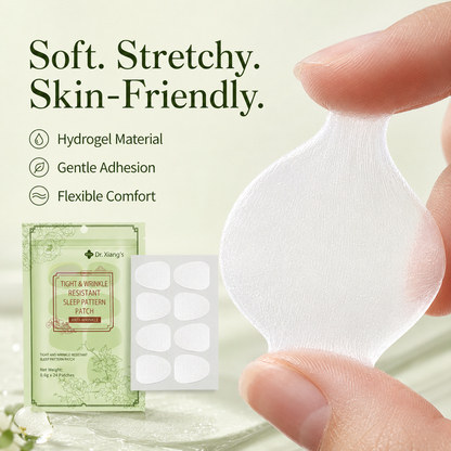Hydrogel anti-wrinkle patches designed to soften the look of forehead lines, frown lines, smile lines, and sleep creases while you rest.-JY
