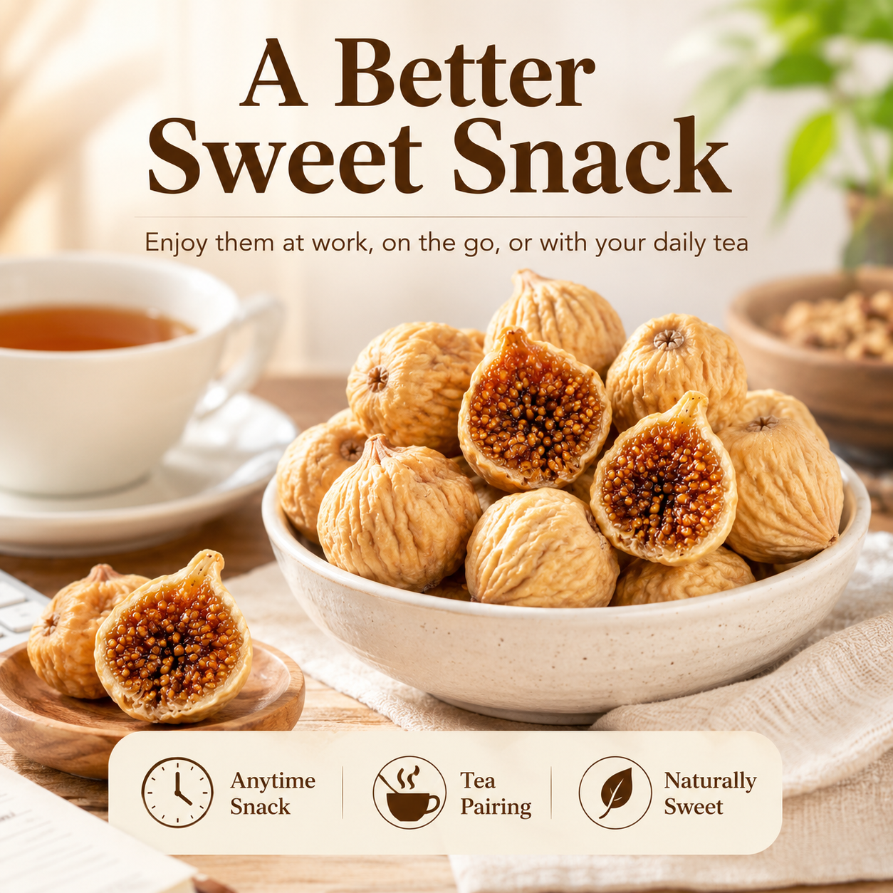 Premium Sun-Dried Figs – Soft, Sweet & Naturally Jammy in Every Bite-JY