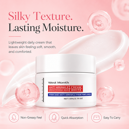Anti-Wrinkle Brightening Cream ✨ Restore Younger-Looking Radiance 💙 Firm, Smooth & Hydrate Your Skin-JY
