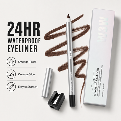 24HR Waterproof Eyeliner Pencil ✨ Smudge-Proof, Creamy & Easy to Apply for Day-to-Night Looks-JY