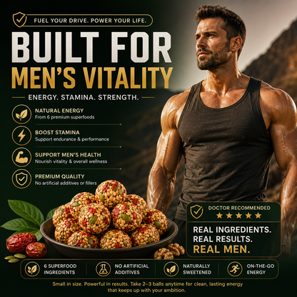 💪Red Date Goji Flaxseed Nut Balls –🥰Bring your bodyback to its youthful prime!-AUX
