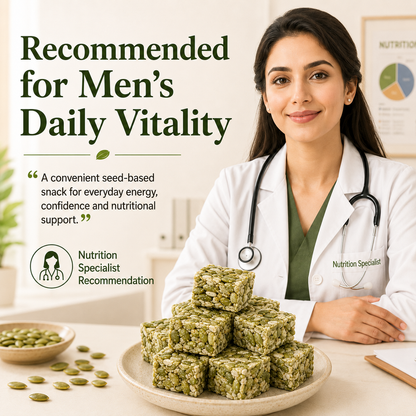 Natural Fuel for Men’s Daily Energy, Stamina & Confidence – Pumpkin Seed Crunch Bites-HJY